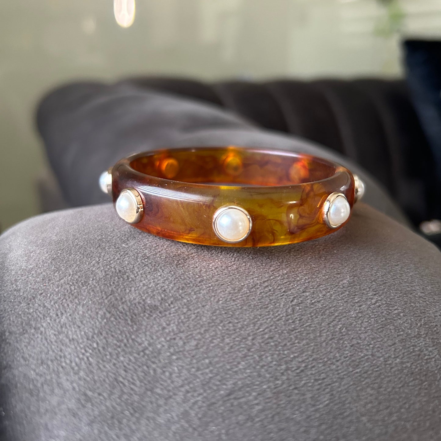 Stardust Resin Bangle