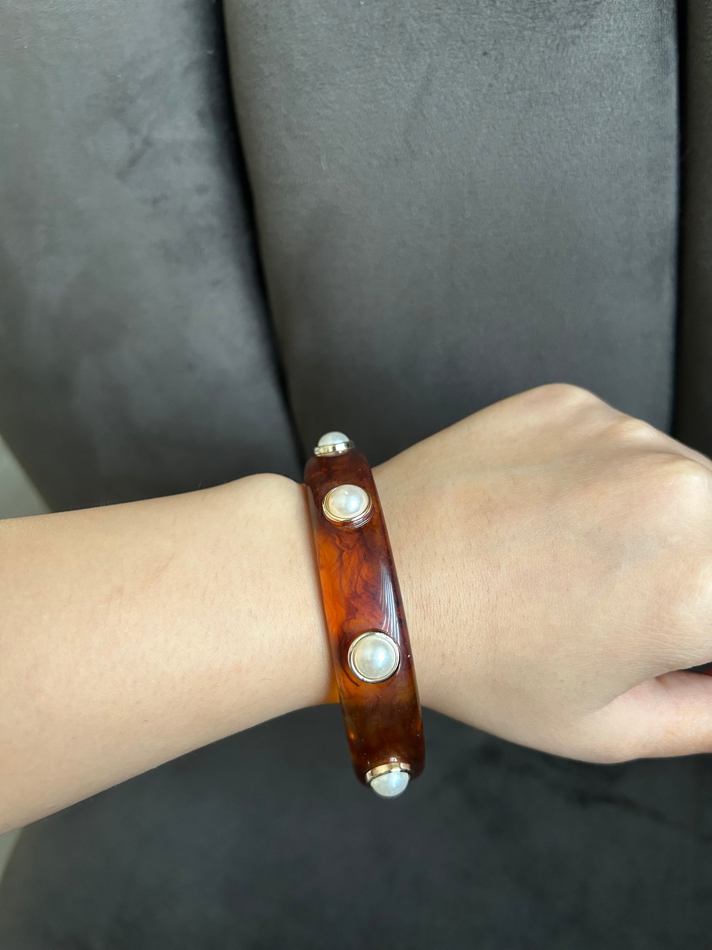 Stardust Resin Bangle