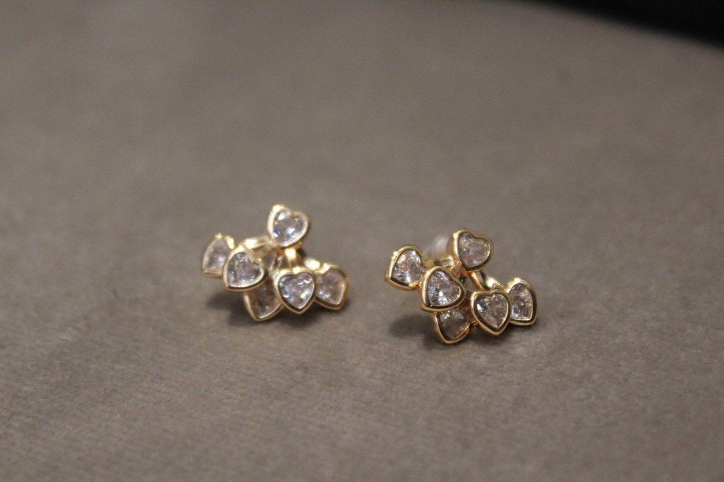 Heart on heart studs