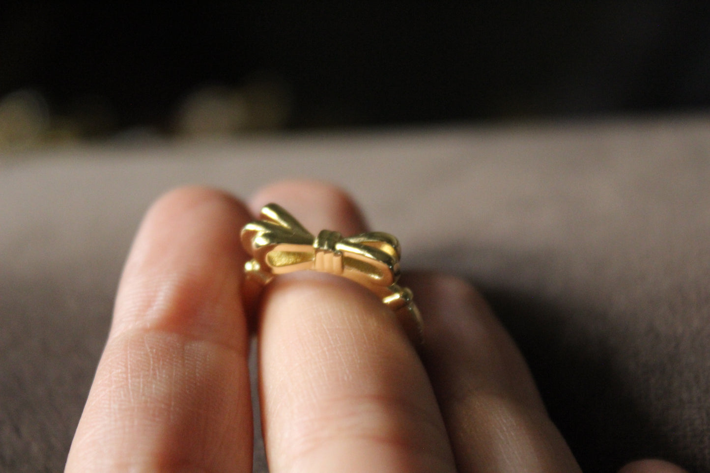 Knotted Bow ring